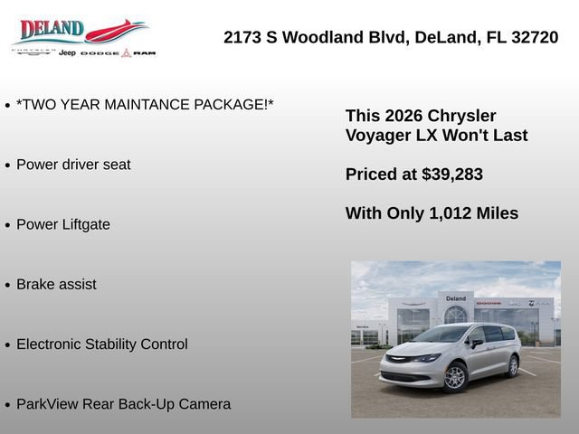 New 2026 Chrysler Voyager LX FWD image 9