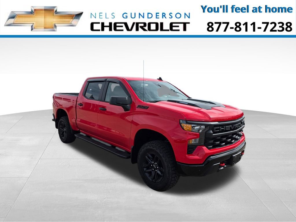 Certified 2026 Chevrolet Silverado 1500 Custom Trail Boss w/ LPO, Dark Essentials Package
