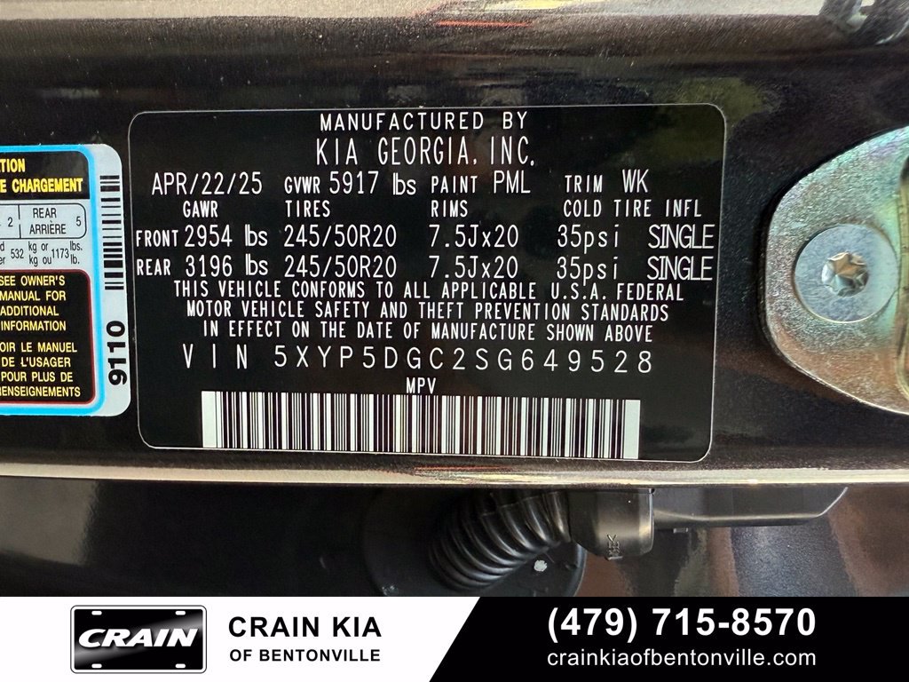 Certified 2025 Kia Telluride SX w/ SX Captain's Chair Package AWD/4WD image 35