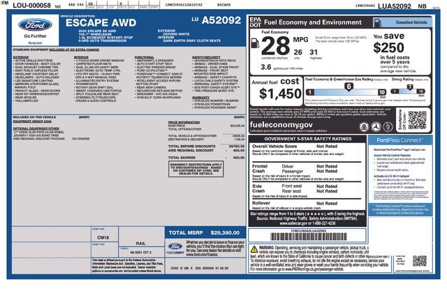 Used 2020 Ford Escape SE AWD/4WD image 6