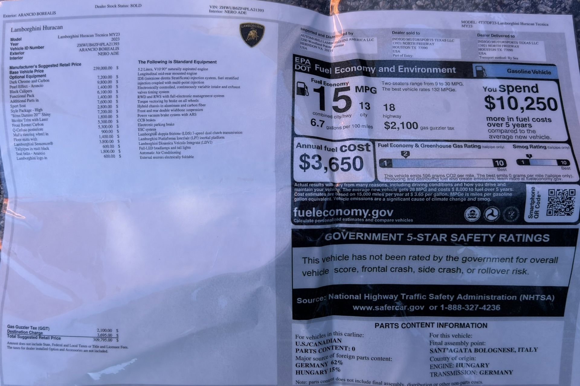 Used 2023 Lamborghini Huracan Tecnica image 31