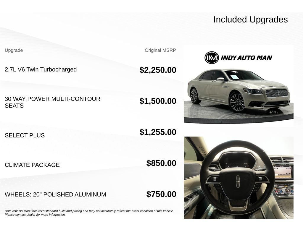 Used 2017 Lincoln Continental Select w/ Climate Package FWD image 18