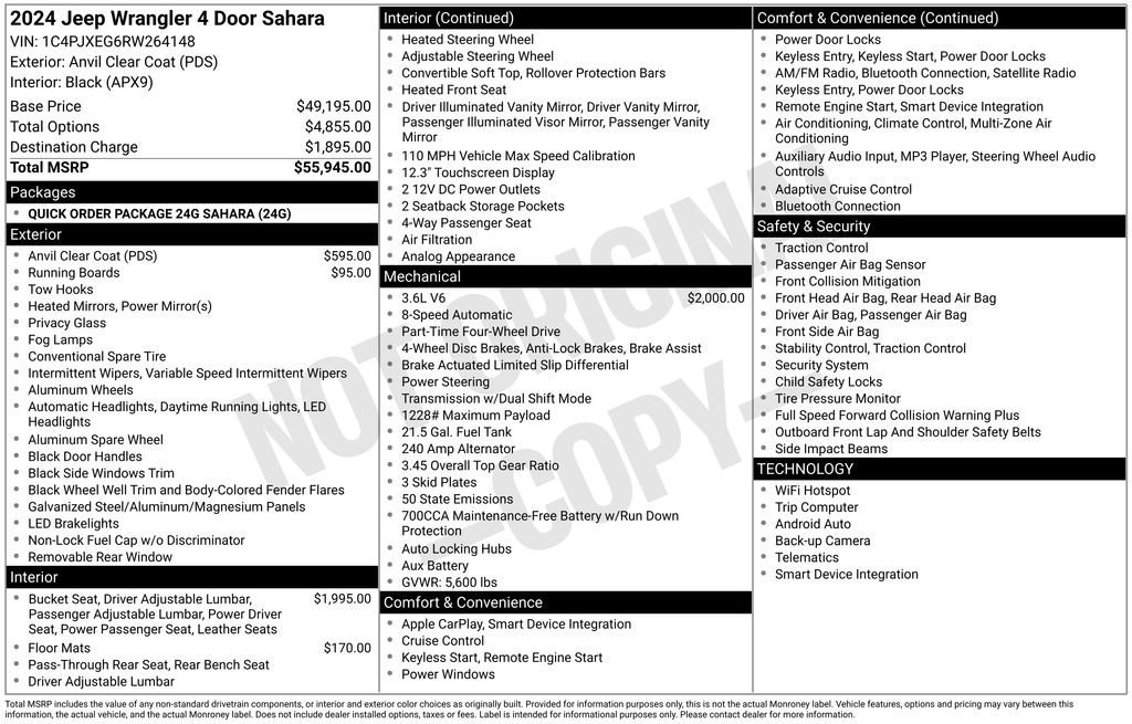 Used 2024 Jeep Wrangler Sahara image 9