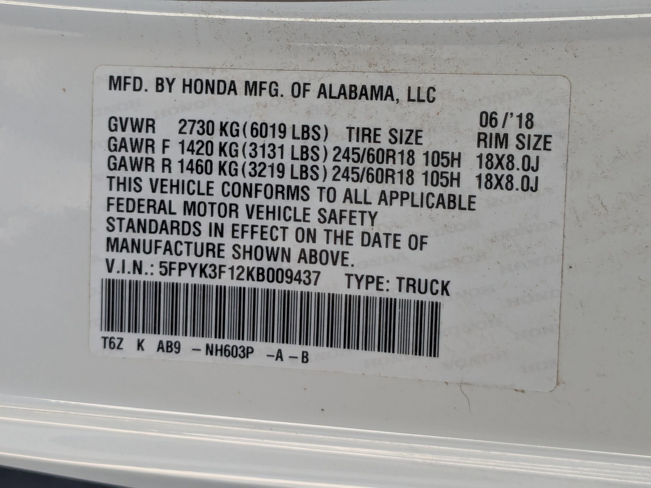 Used 2019 Honda Ridgeline Sport image 32