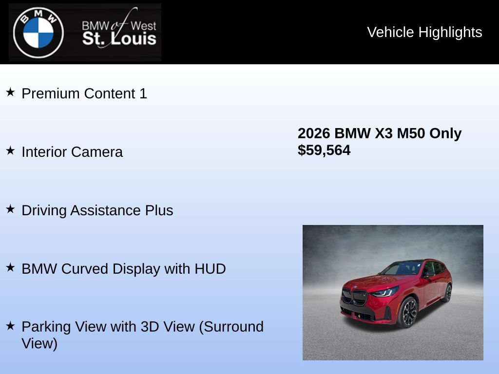 Used 2026 BMW X3 M50 AWD/4WD image 16