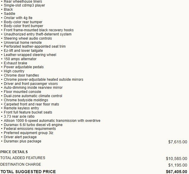 Used 2015 Chevrolet Silverado 3500 High Country w/ Duramax Plus Package image 8