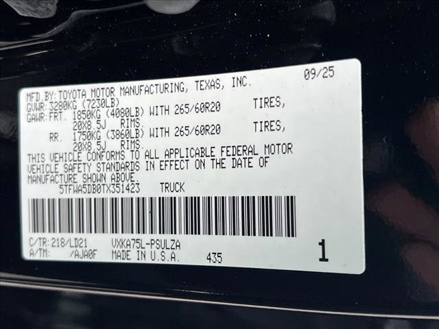 Certified 2026 Toyota Tundra Limited w/ TRD Off-Road Package image 26