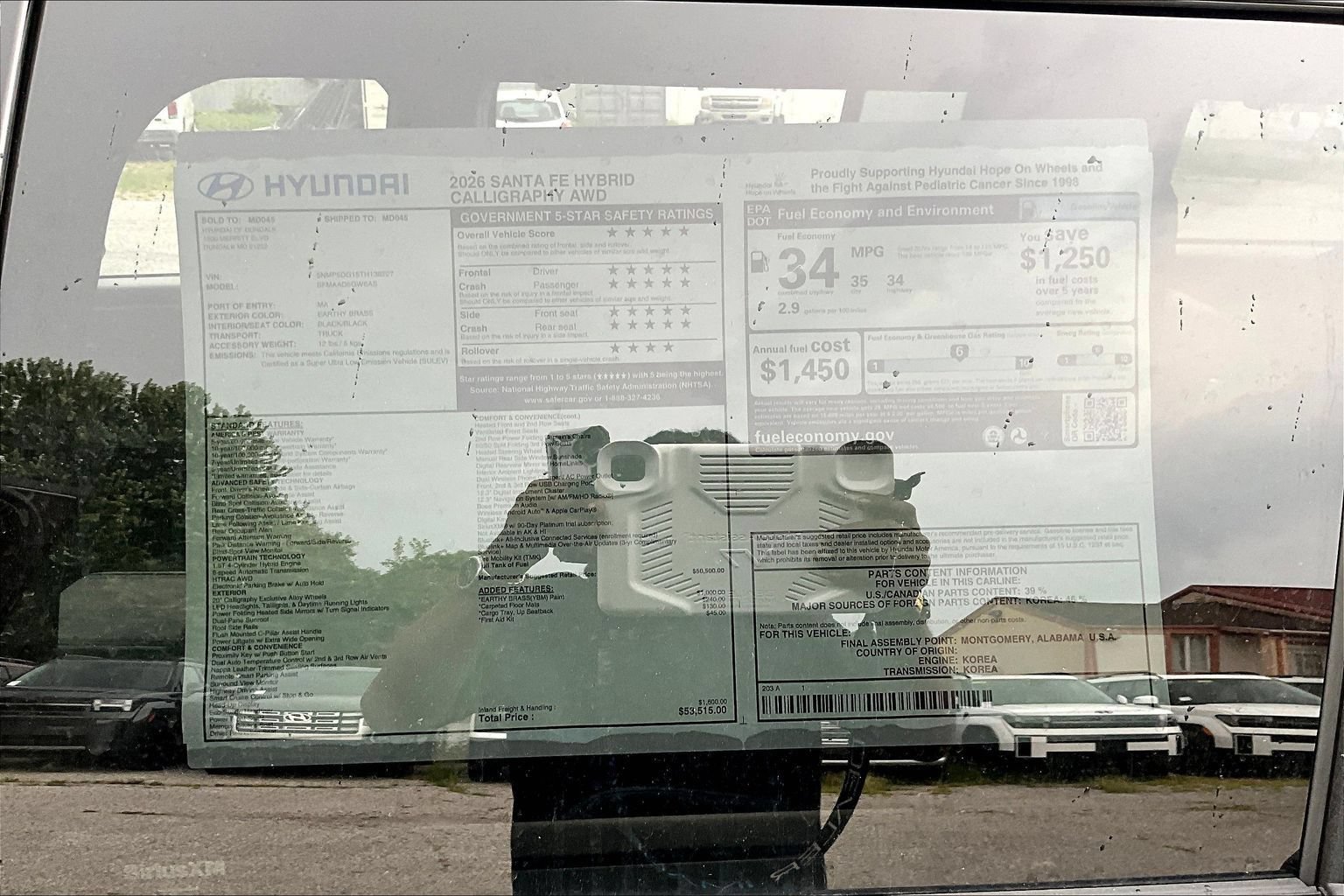 New 2026 Hyundai Santa Fe Calligraphy AWD/4WD image 18