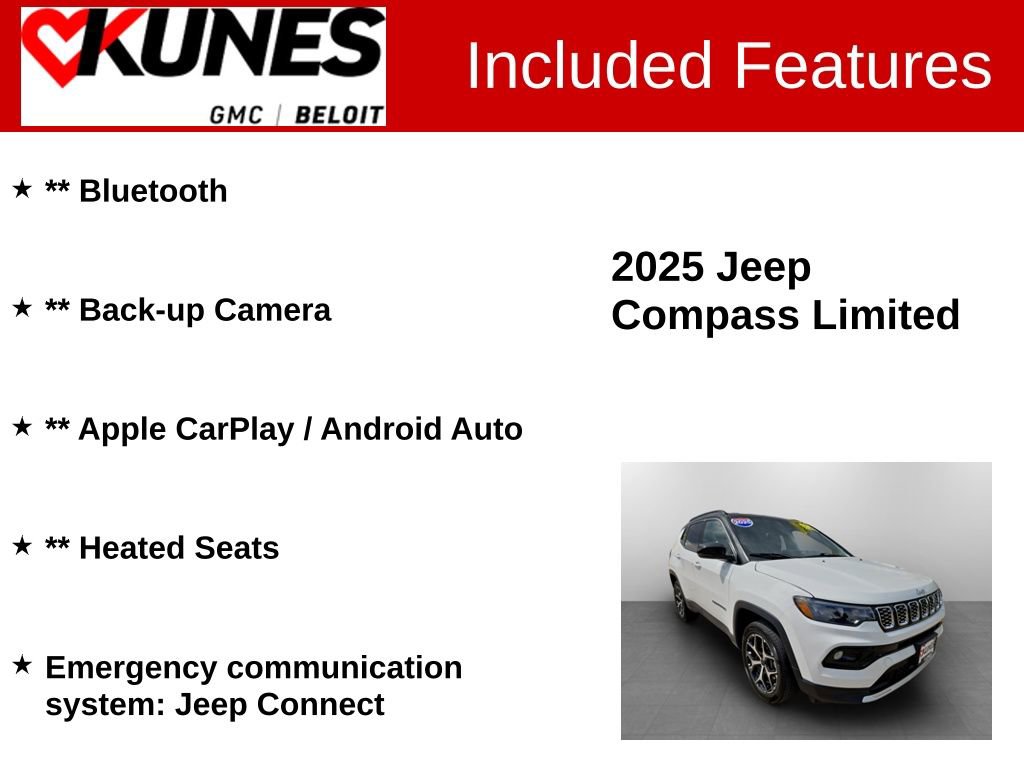 Used 2025 Jeep Compass Limited AWD/4WD image 2