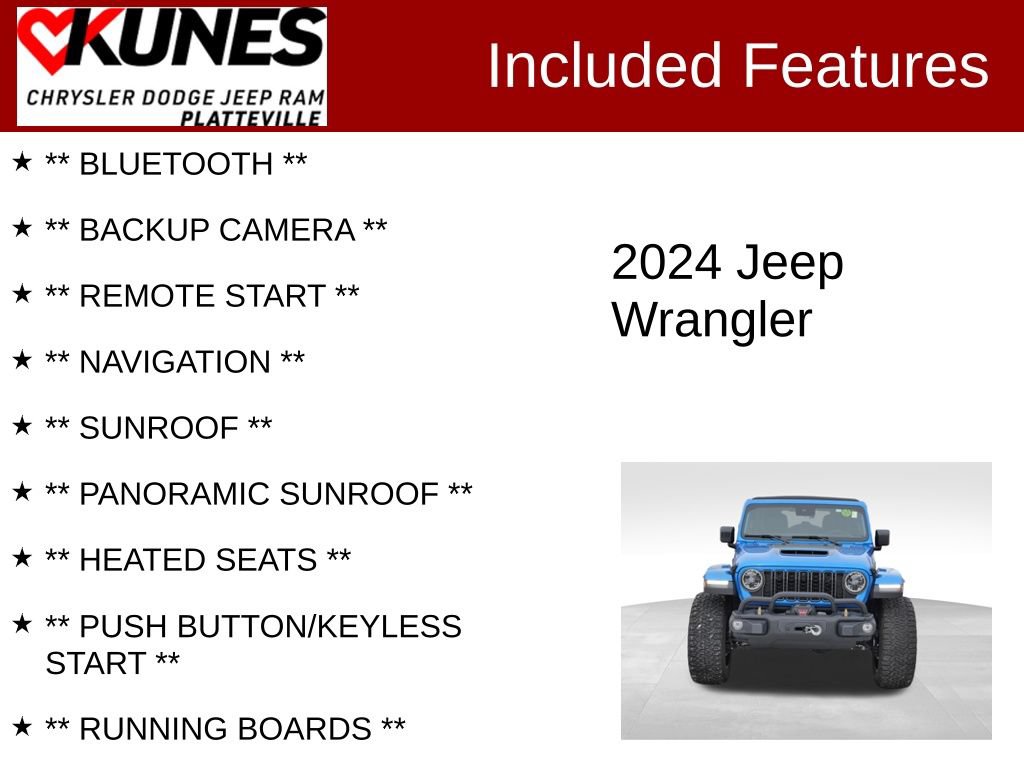 Used 2024 Jeep Wrangler Unlimited Rubicon 392 AWD/4WD image 2