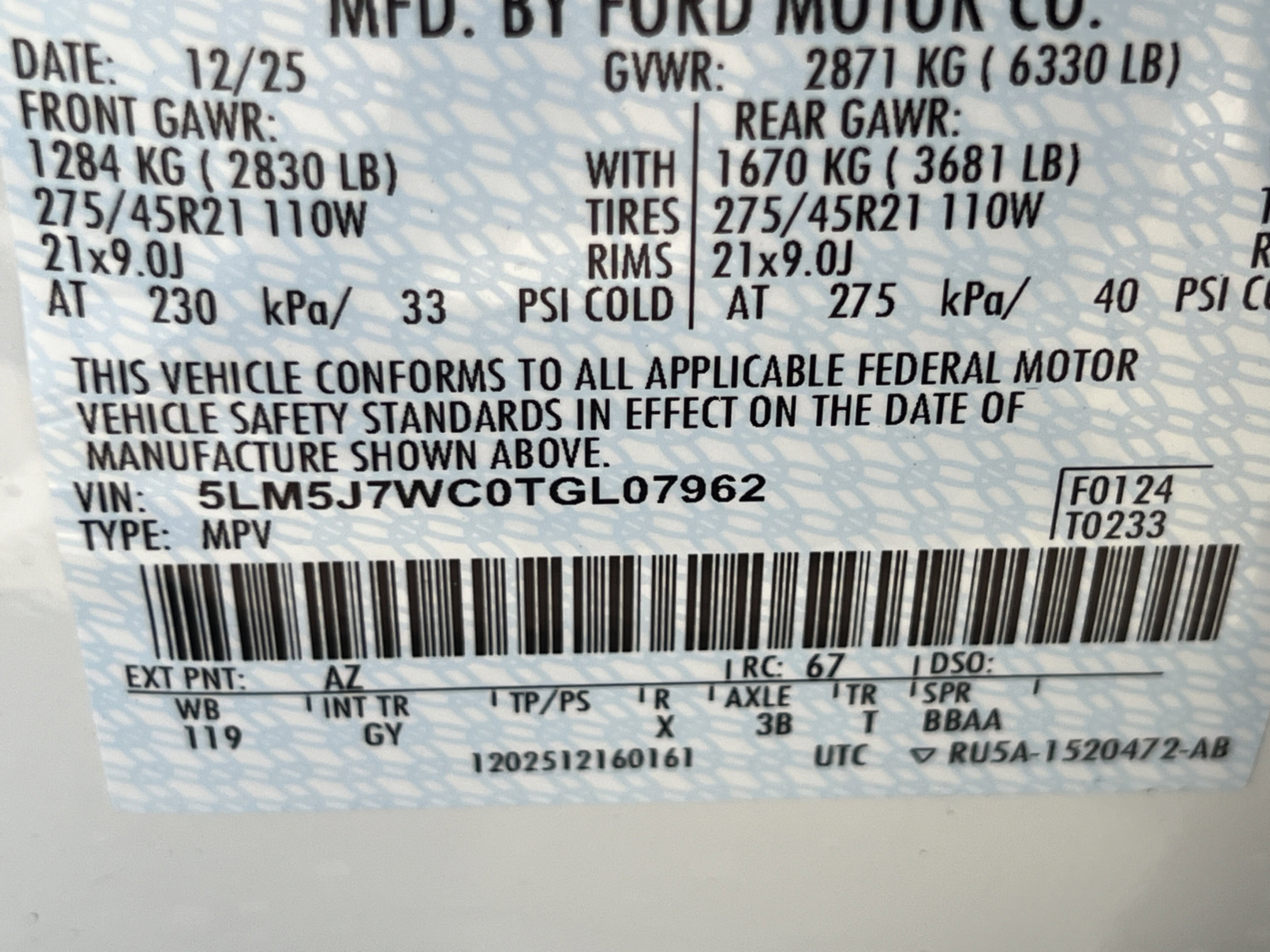 New 2026 Lincoln Aviator Reserve w/ Luxury Package RWD image 25