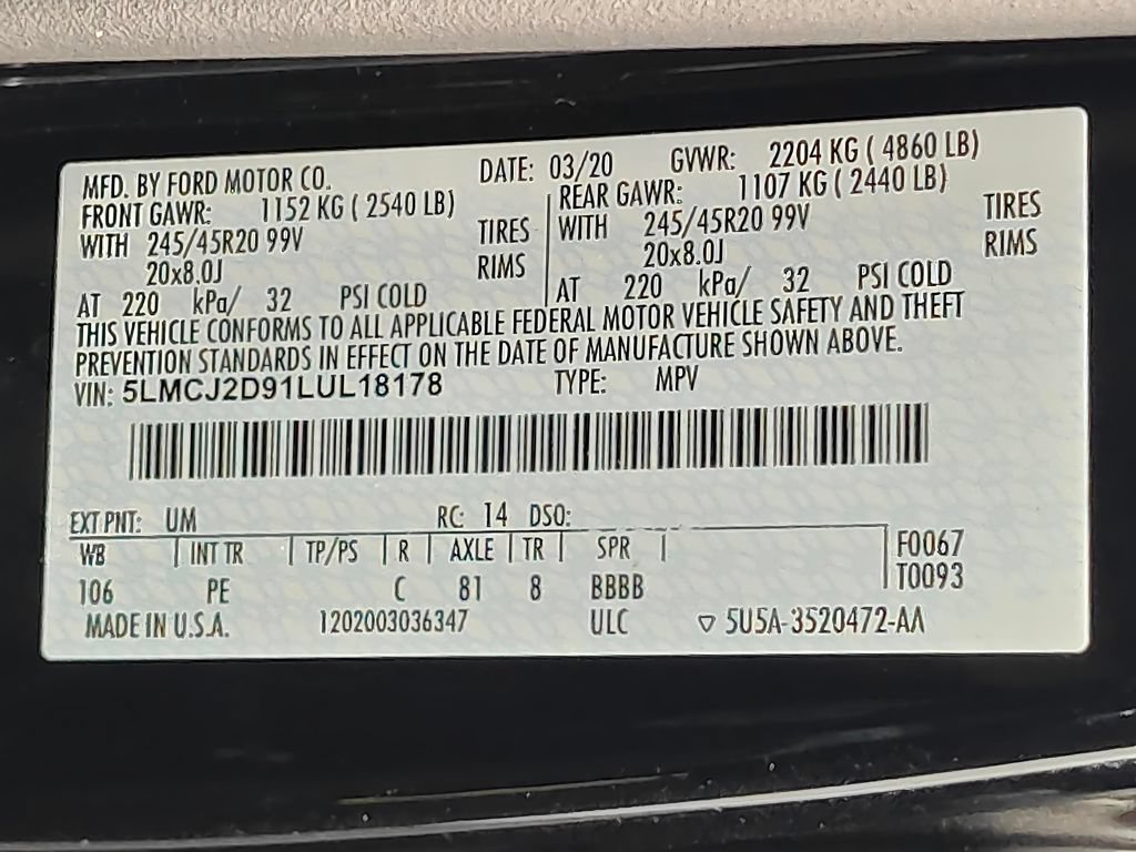 Used 2020 Lincoln Corsair Reserve w/ Equipment Group 201A AWD/4WD image 71