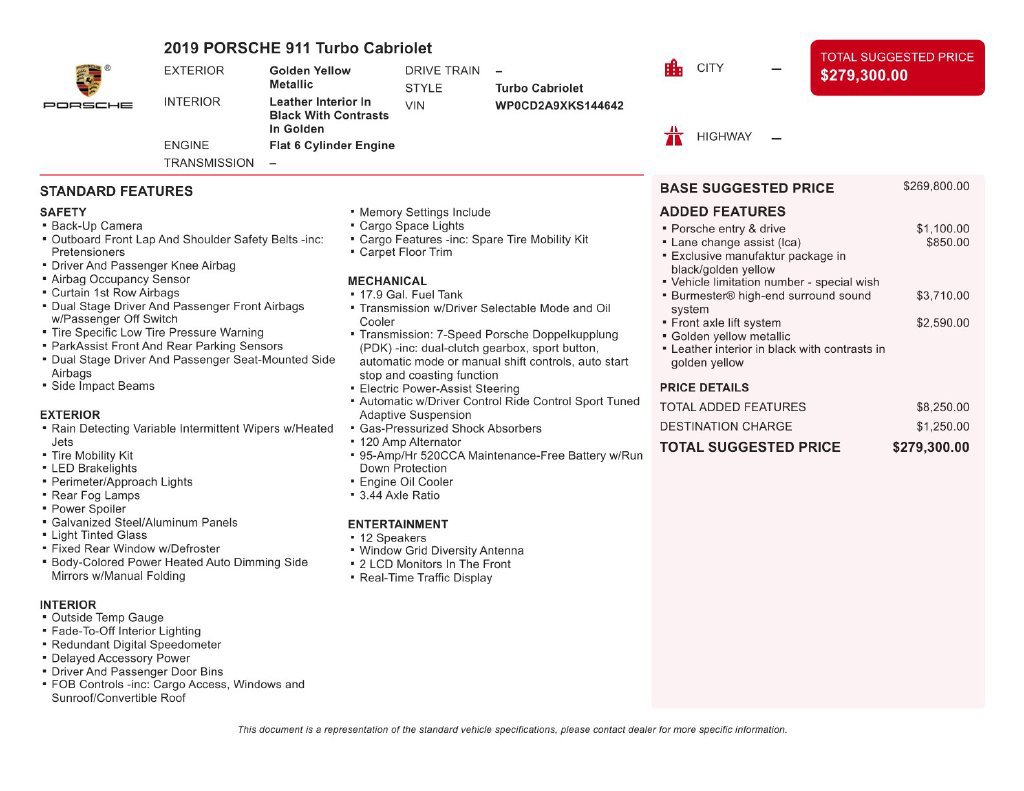 Used 2019 Porsche 911 Turbo S AWD/4WD image 51