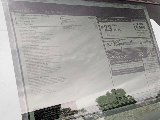 New 2026 Land Rover Range Rover Velar Dynamic SE image 20