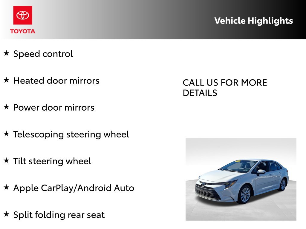Certified 2026 Toyota Corolla LE w/ LE Premium Package FWD image 23