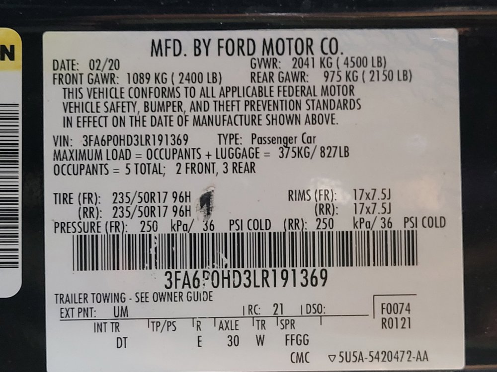 Used 2020 Ford Fusion SE FWD image 33