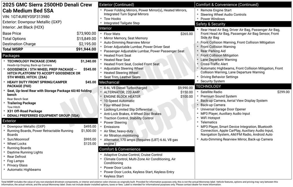 Used 2025 GMC Sierra 2500 Denali w/ Technology Package AWD/4WD image 12