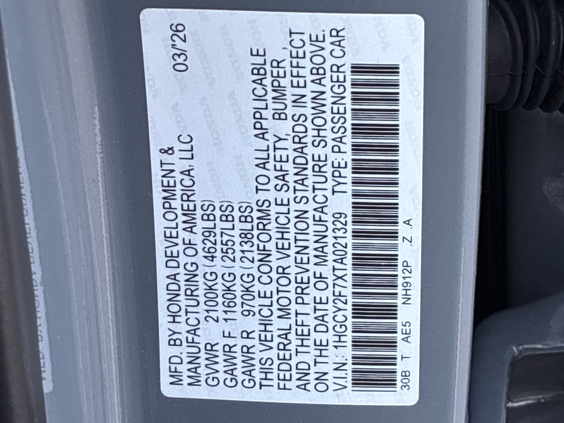 Certified 2026 Honda Accord Sport image 39