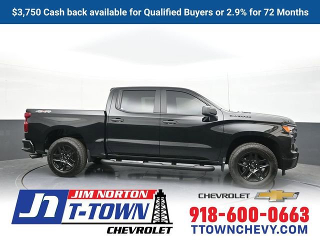 New 2026 Chevrolet Silverado 1500 Custom w/ Turbomax Blackout Package 360° Tour