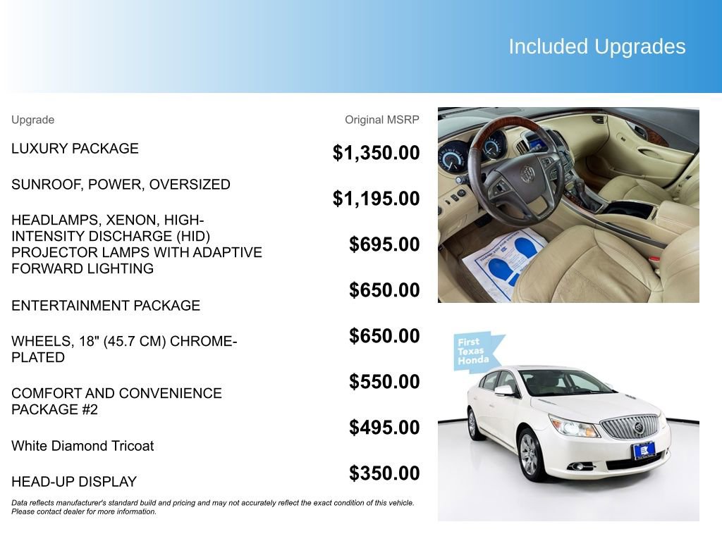 Used 2010 Buick LaCrosse CXL w/ Luxury Package FWD image 5