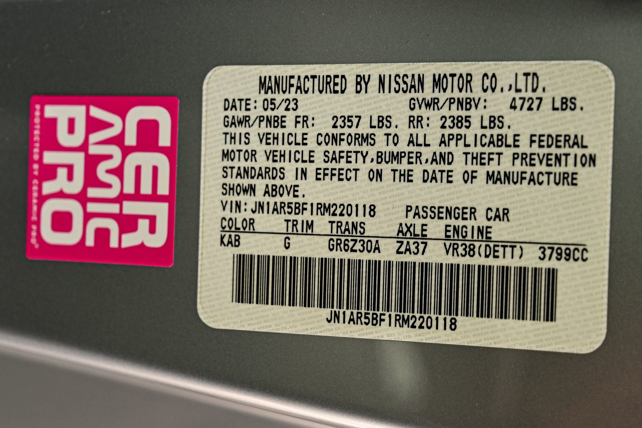 Used 2024 Nissan GT-R Premium w/ Floor Mat Package AWD/4WD image 20