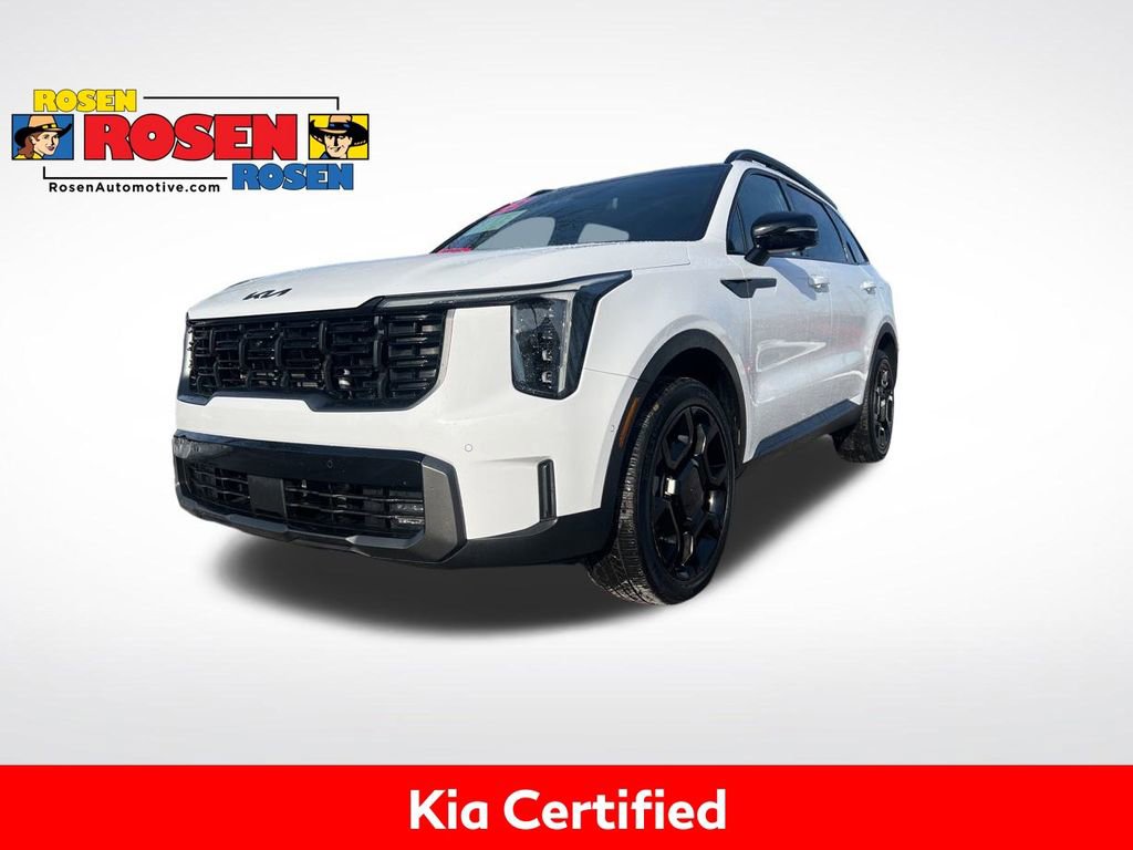 Certified 2025 Kia Sorento SX Prestige w/ Olive Brown Leather Package image 1