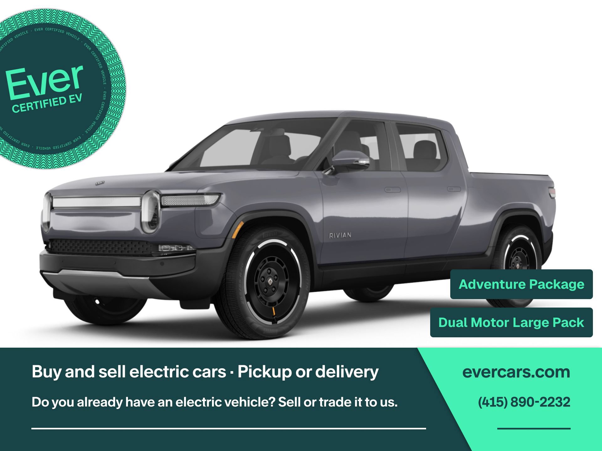 Used 2025 Rivian R1T Adventure Dual AWD/4WD image 1