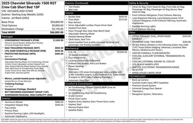 Certified 2025 Chevrolet Silverado 1500 RST w/ Convenience Package II AWD/4WD image 4