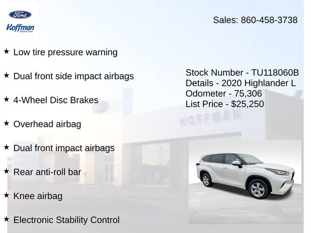 Used 2020 Toyota Highlander L AWD/4WD image 20