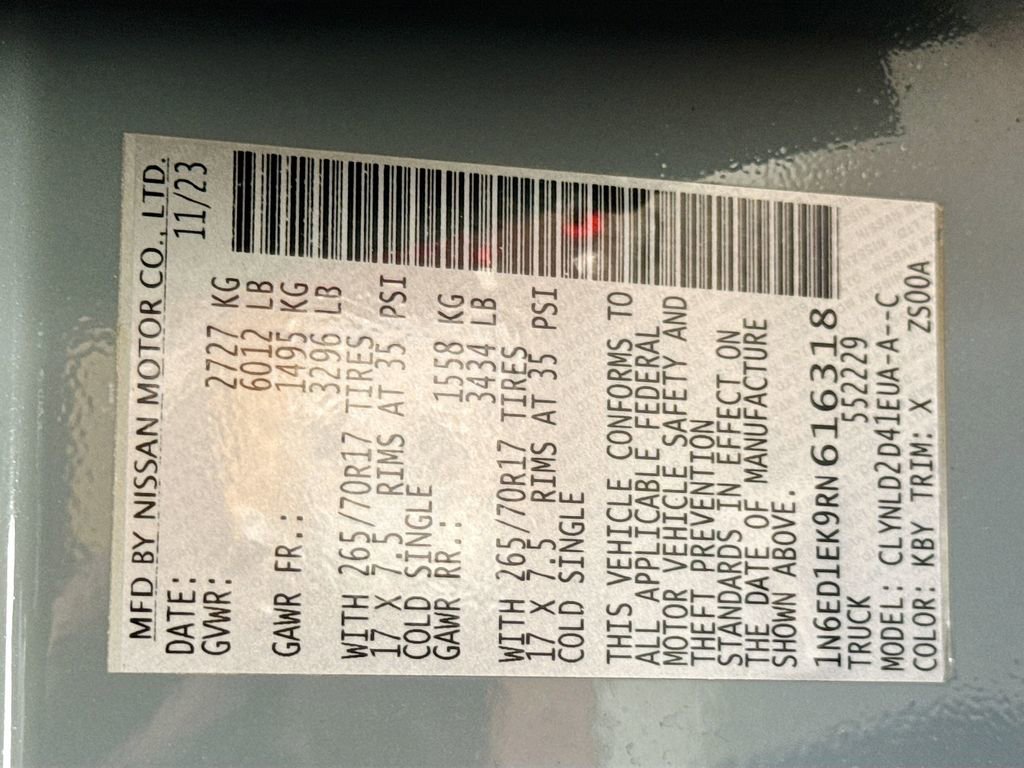 Used 2024 Nissan Frontier PRO-4X w/ Technology Package image 28