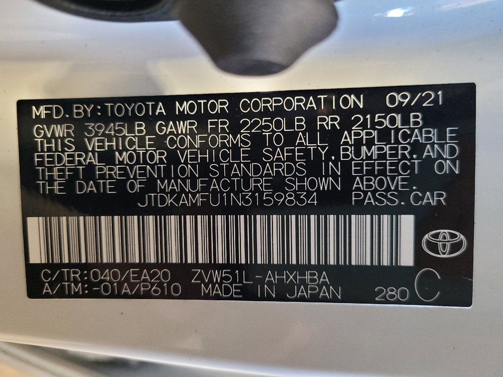 Used 2022 Toyota Prius XLE FWD image 33