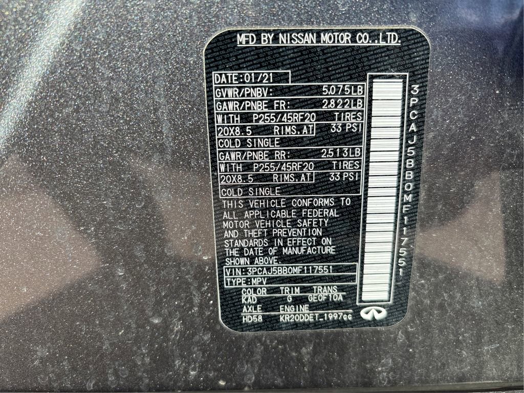 Used 2021 INFINITI QX50 Luxe w/ Appearance Package image 17