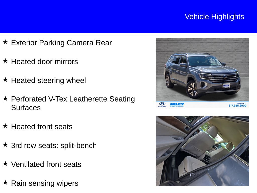 Used 2024 Volkswagen Atlas SE FWD image 9