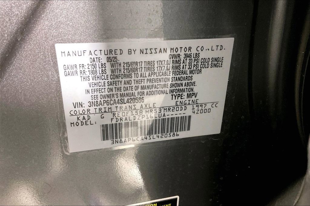 Certified 2025 Nissan Kicks SV image 42