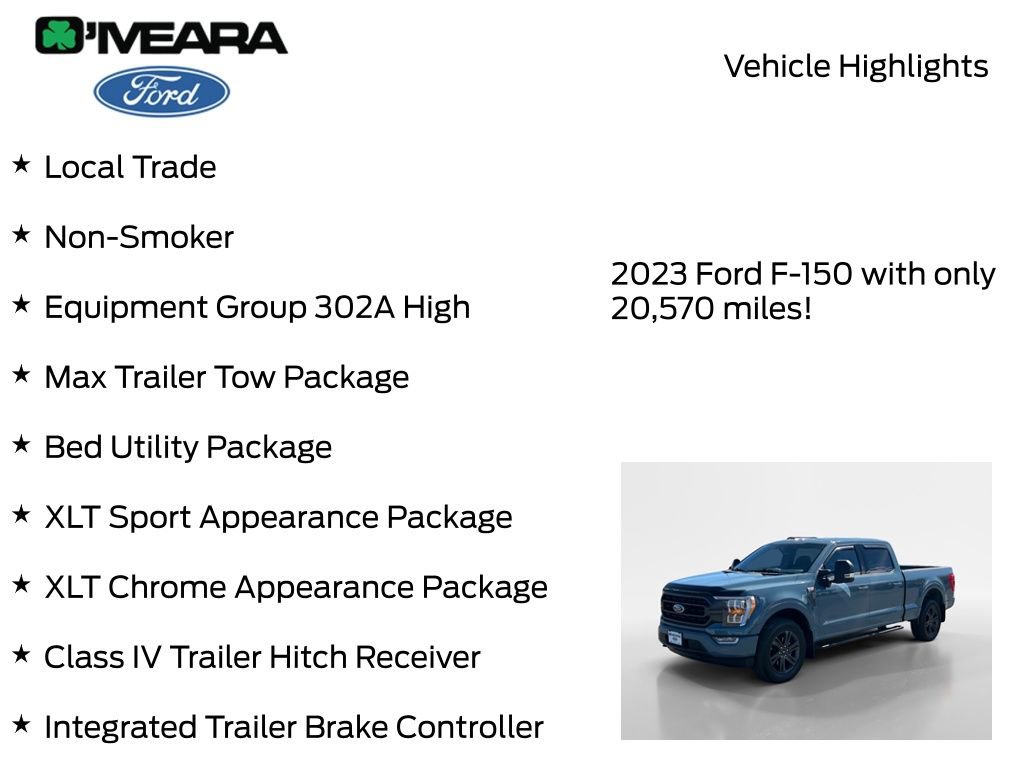 Used 2023 Ford F150 XLT w/ Equipment Group 302A High image 8