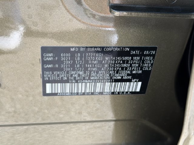 New 2027 Subaru Ascent Touring AWD/4WD image 26