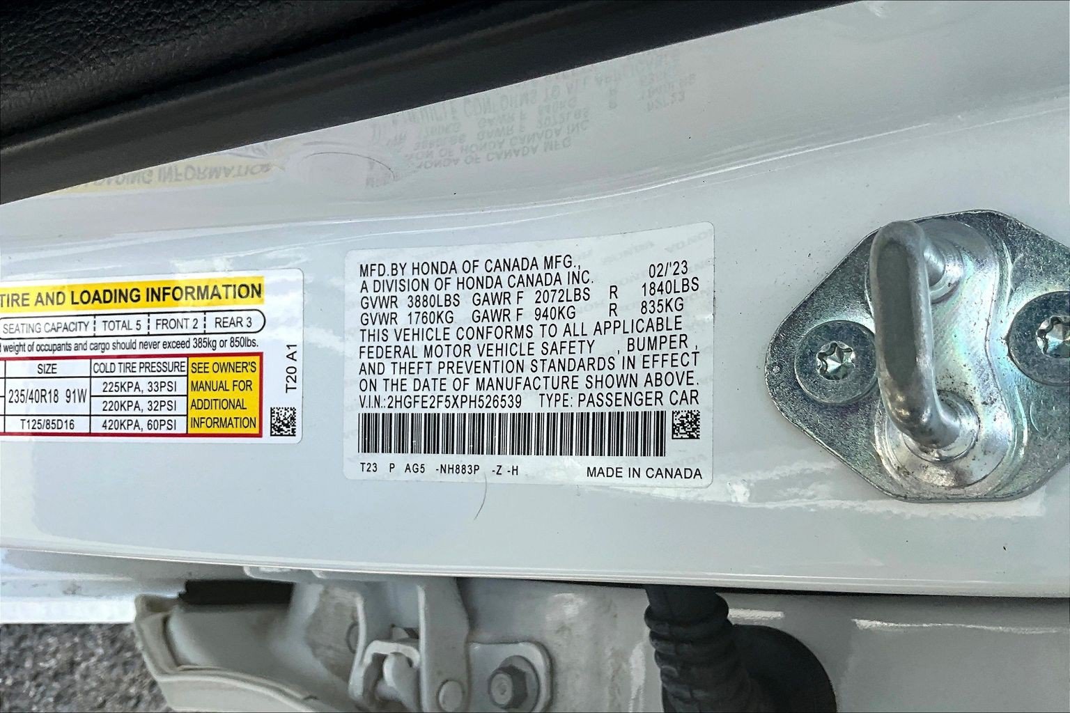 Used 2023 Honda Civic Sport image 33