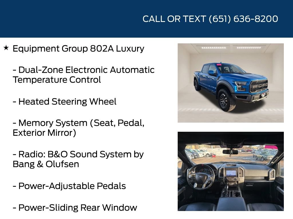 Used 2019 Ford F150 Raptor w/ Equipment Group 802A Luxury image 20