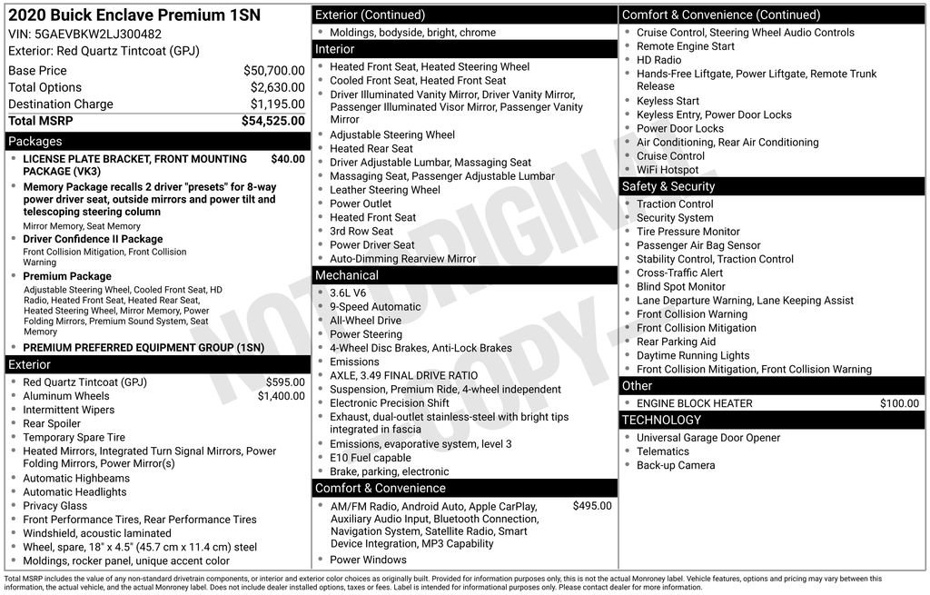 Used 2020 Buick Enclave Premium image 33