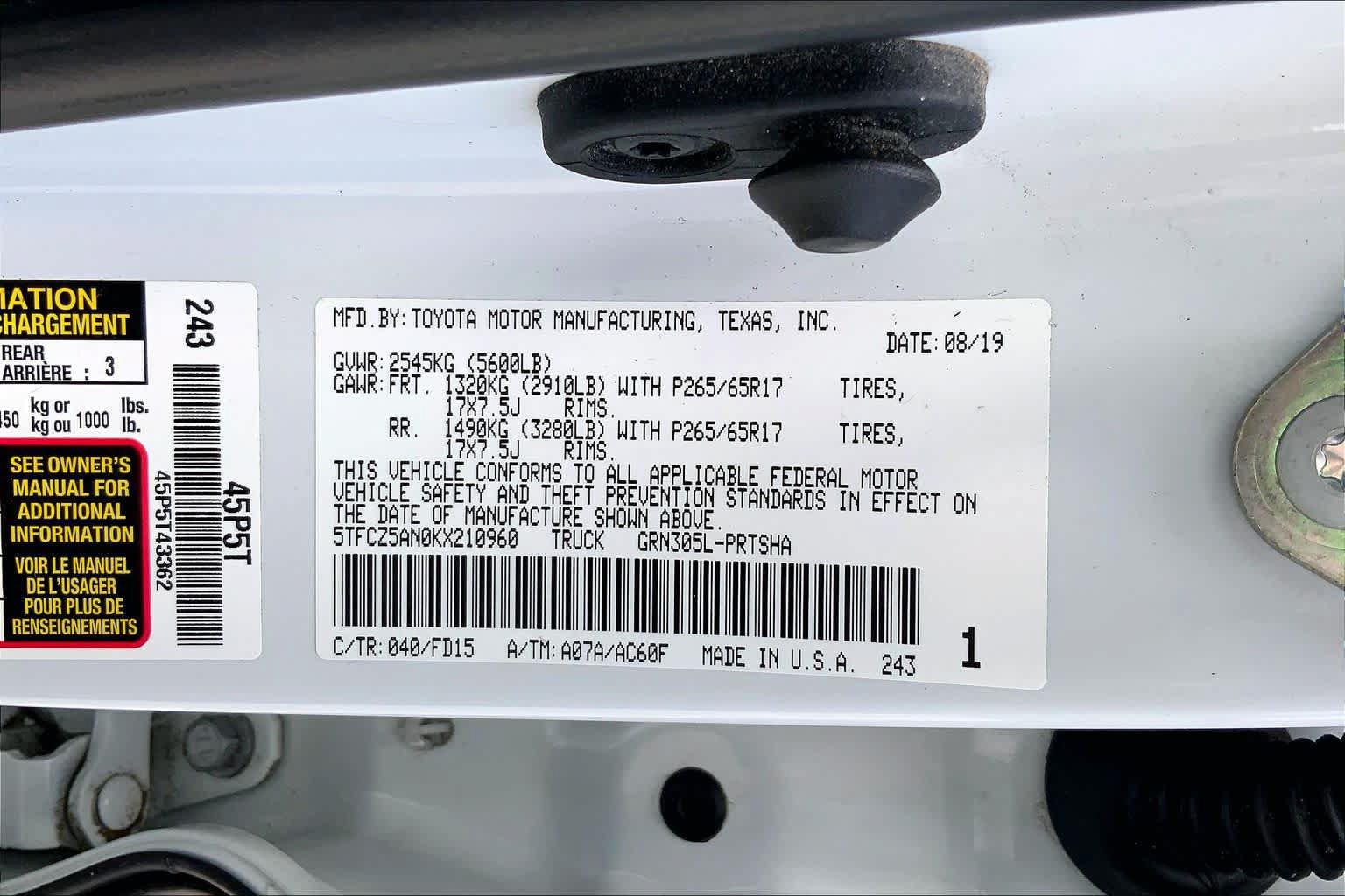 Used 2019 Toyota Tacoma TRD Sport w/ Technology Package AWD/4WD image 36