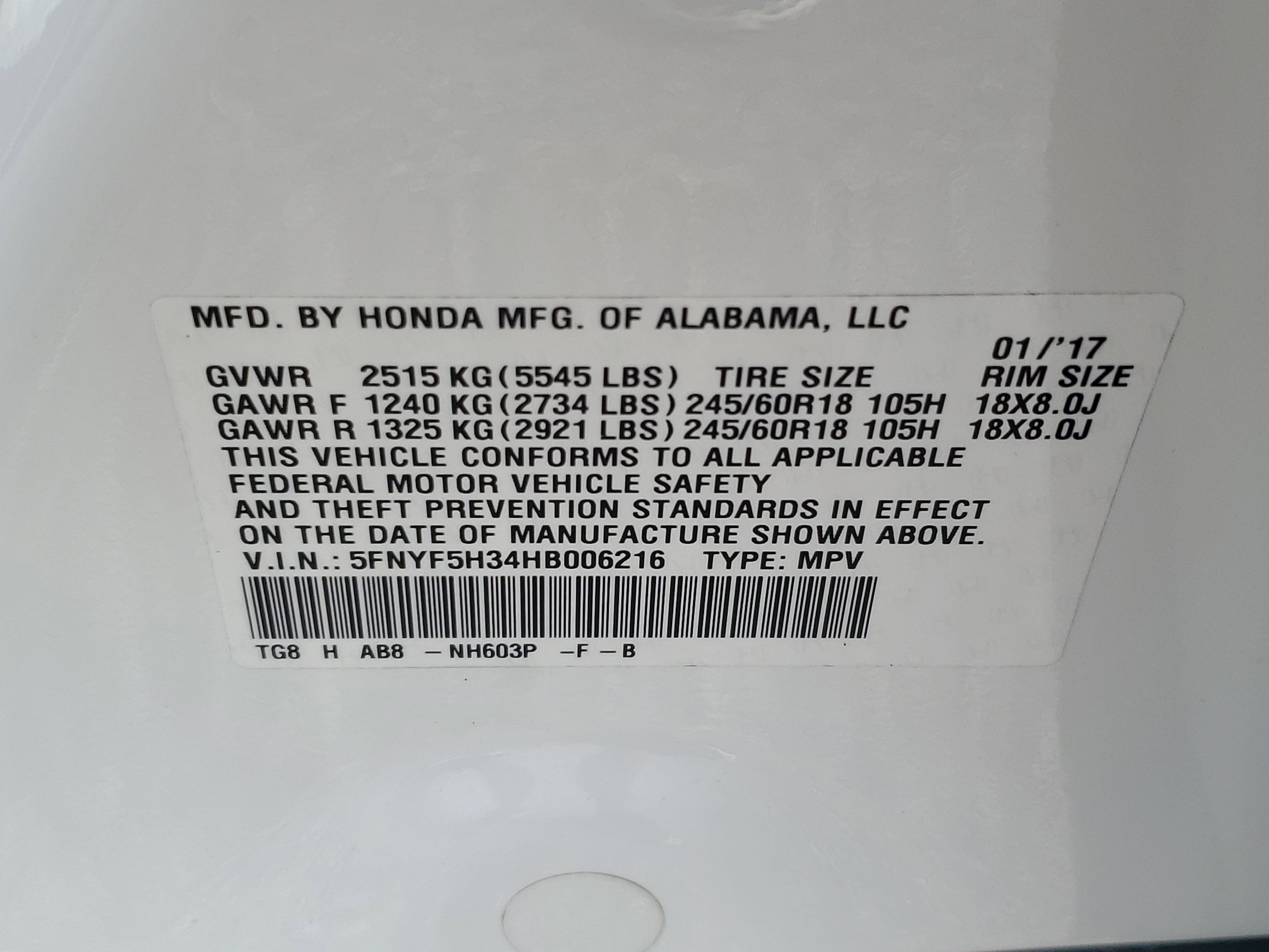Used 2017 Honda Pilot EX image 26