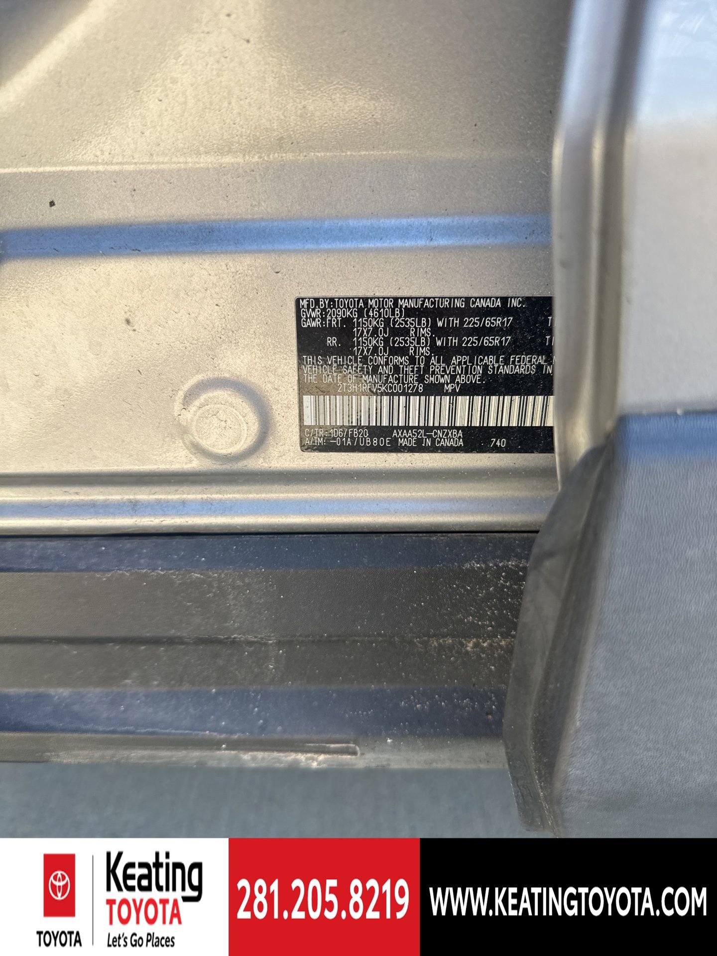 Certified 2019 Toyota RAV4 LE image 25