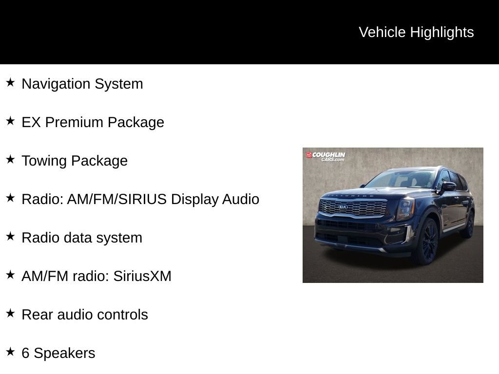 Used 2021 Kia Telluride EX w/ EX Premium Package FWD image 2