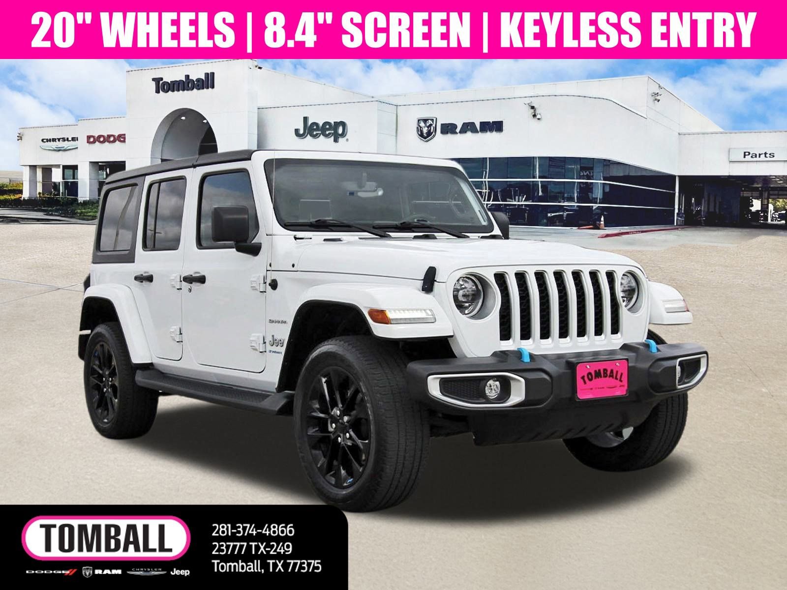 Used 2023 Jeep Wrangler Sahara 4xe image 1