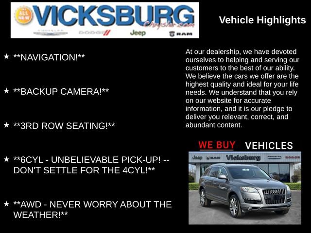 Used 2013 Audi Q7 3.0T Premium Plus w/ Premium Plus Pkg image 7