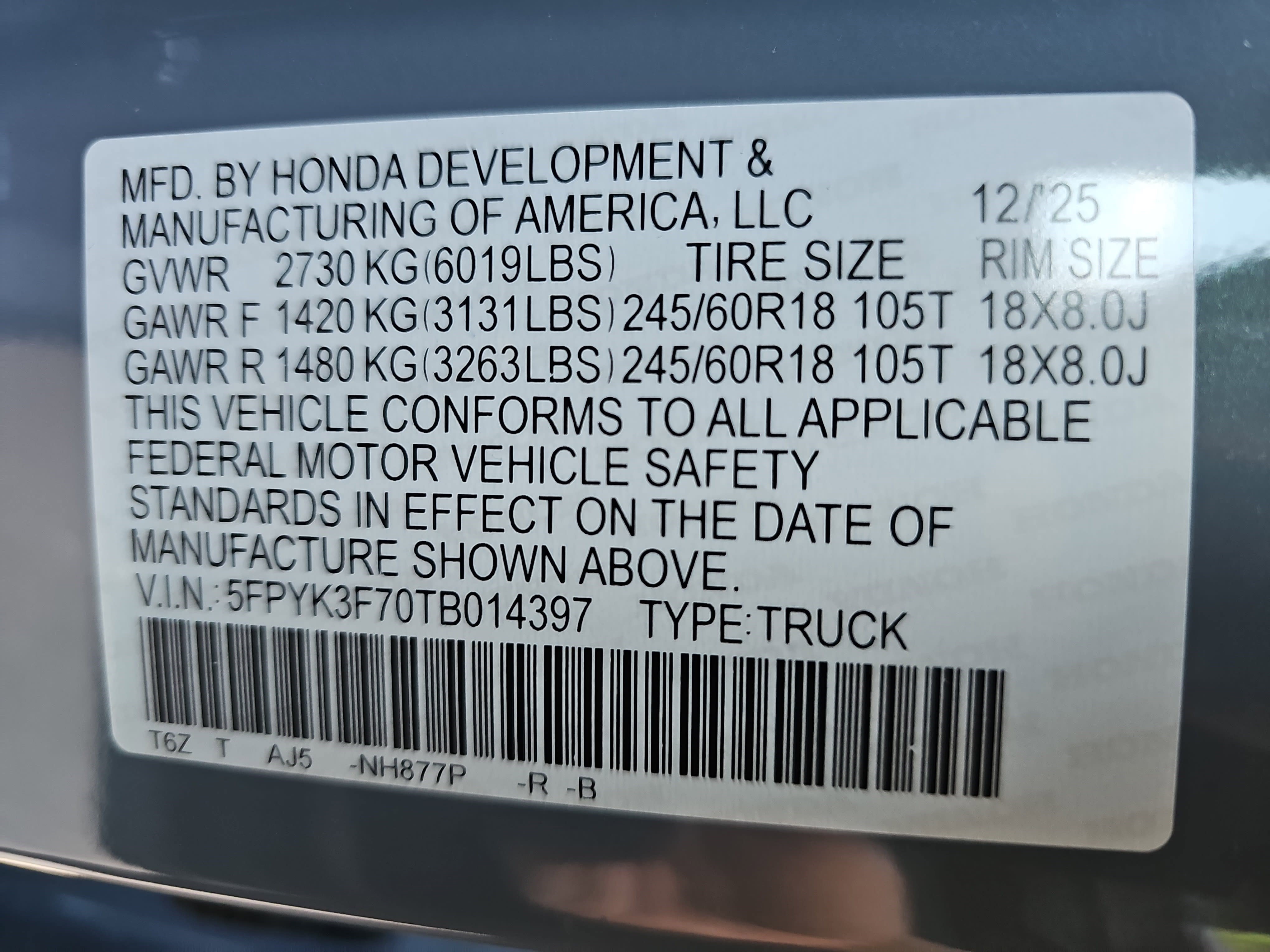 New 2026 Honda Ridgeline TrailSport image 37