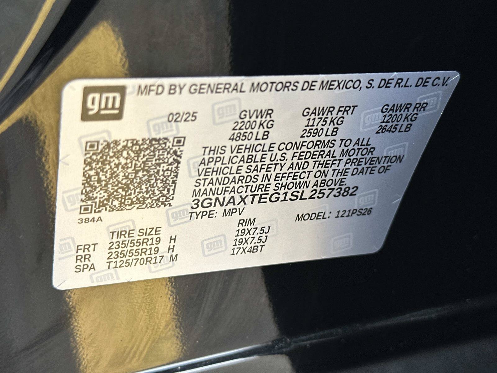Certified 2025 Chevrolet Equinox RS w/ Convenience Package III AWD/4WD image 18