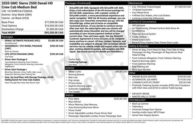 Used 2020 GMC Sierra 2500 Denali w/ Denali Ultimate Package AWD/4WD image 13
