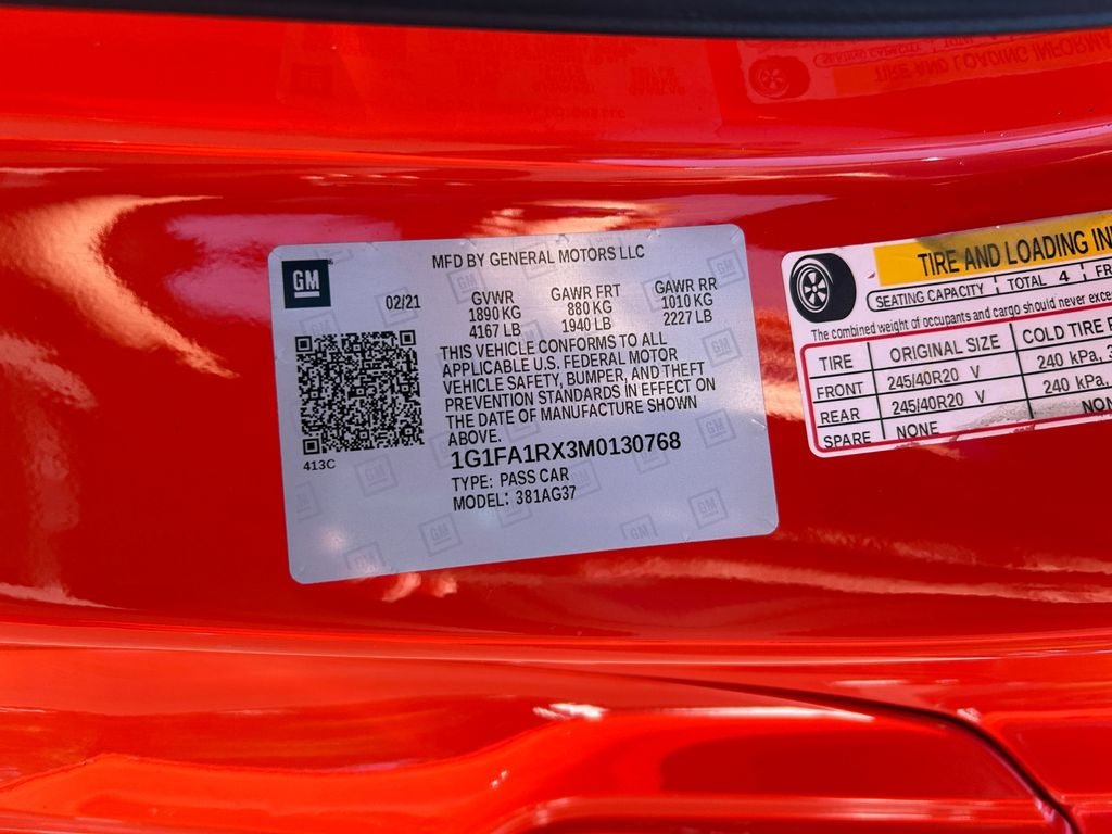 Used 2021 Chevrolet Camaro LT w/ RS Package RWD image 34