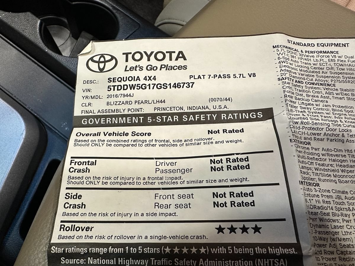 Used 2016 Toyota Sequoia Platinum AWD/4WD image 52